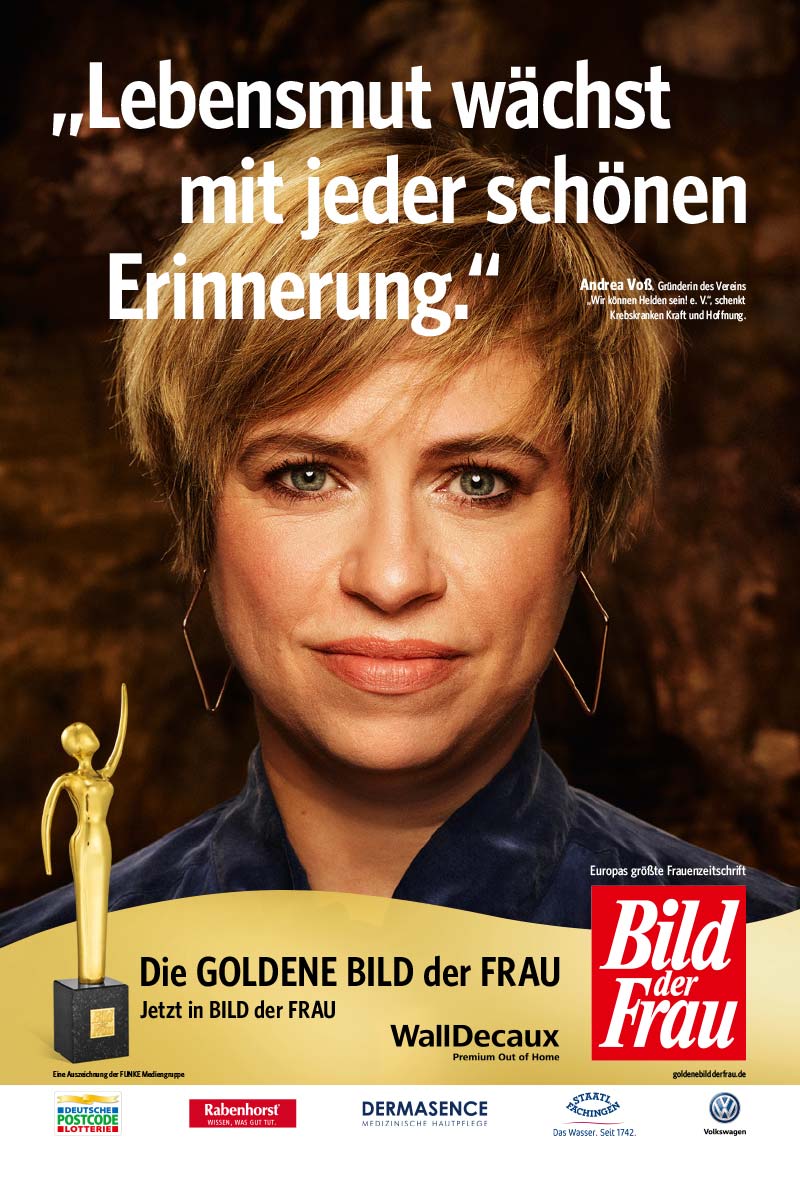 GOLDENE BILD der FRAU 2018 Preisträgerin Andrea Voß Kampagne / Cover