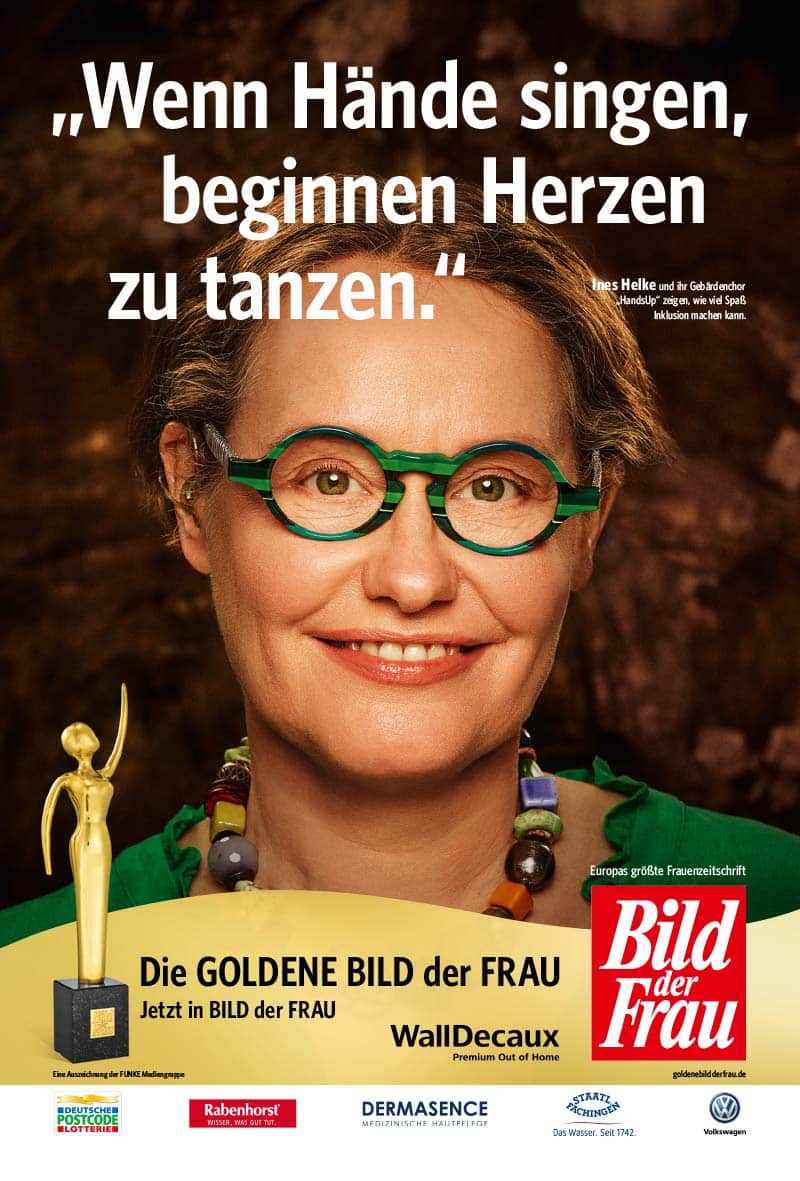 GOLDENE BILD der FRAU 2019 Preisträgerin Ines Helke Kampagne / Cover