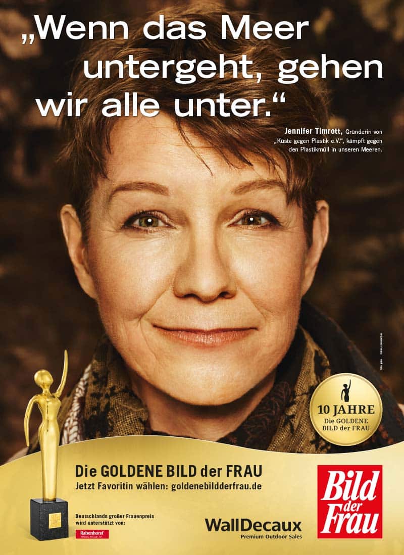 GOLDENE BILD der FRAU 2016 Preisträgerin Jennifer Timrott Kampagne / Cover