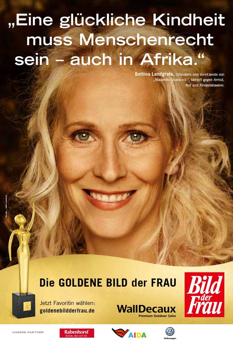 GOLDENE BILD der FRAU 2017 Preisträgerin Bettina Landgrafe Kampagne / Cover