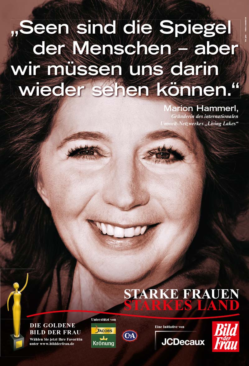 GOLDENE BILD der FRAU 2010 Preisträgerin Marion Hammerl Kampagne / Cover