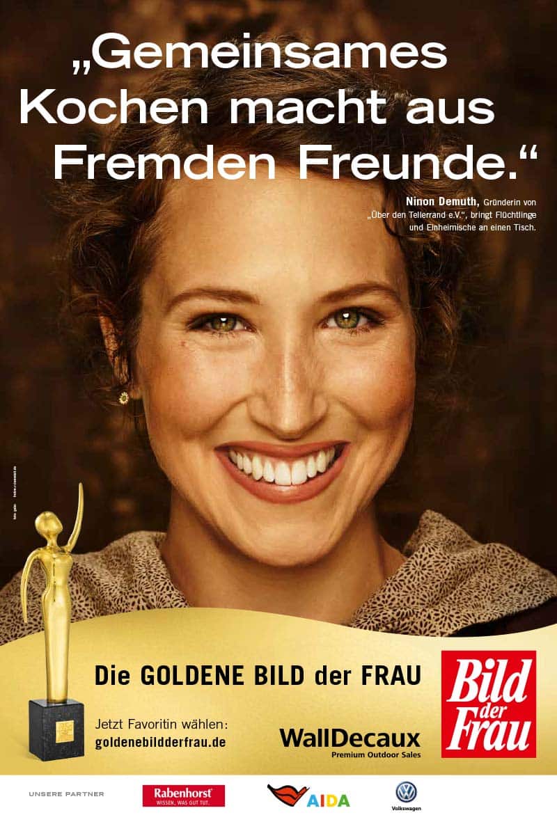 GOLDENE BILD der FRAU 2017 Preisträgerin Ninon Demuth Kampagne / Cover