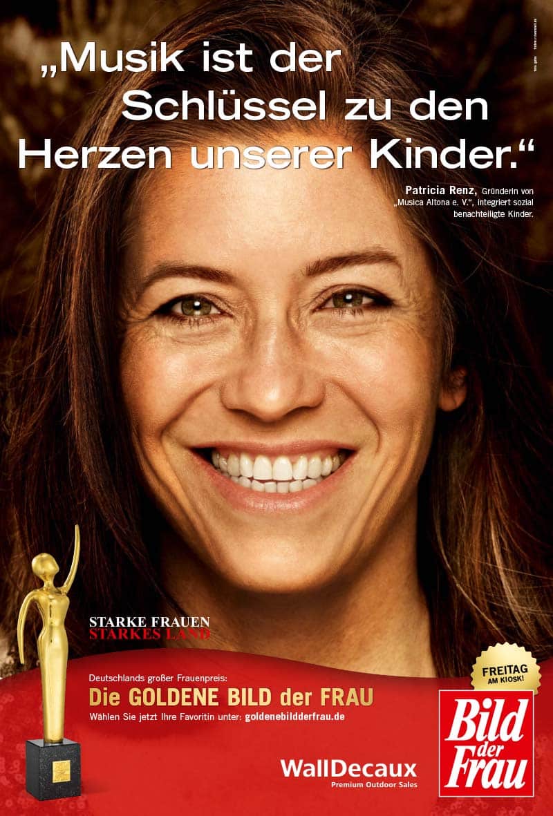 GOLDENE BILD der FRAU 2015 Preisträgerin Patricia Renz Kampagne / Cover