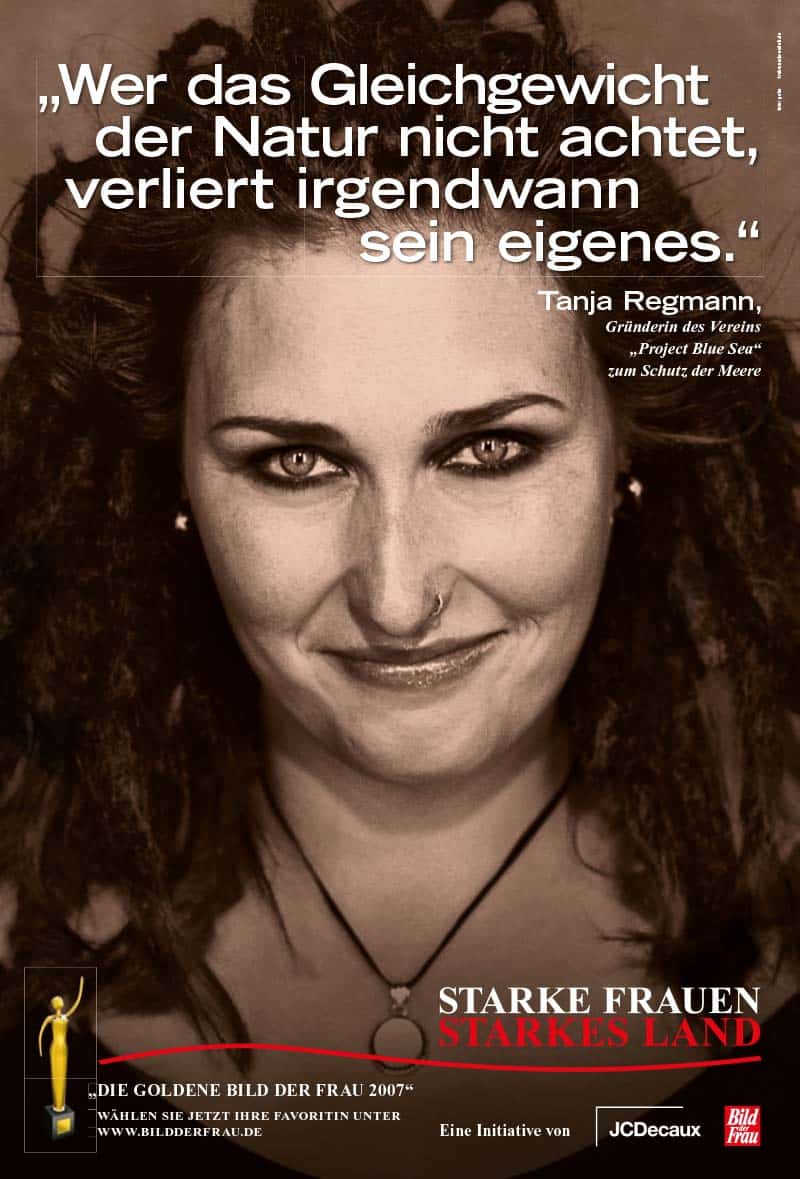 GOLDENE BILD der FRAU 2007 Preisträgerin Tanja Regmann Kampagne / Cover