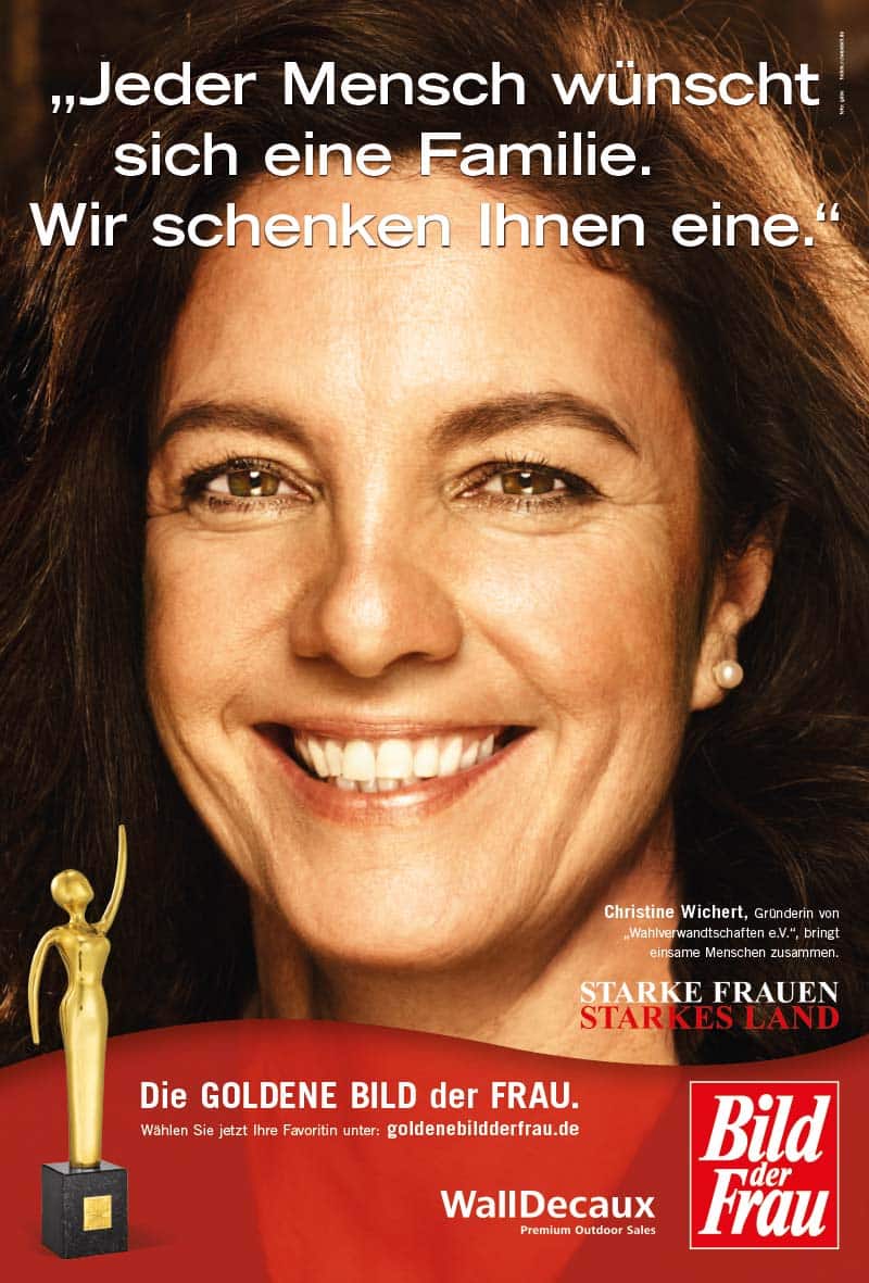 GOLDENE BILD der FRAU 2014 Preisträgerin Christine Wichert Kampagne / Cover