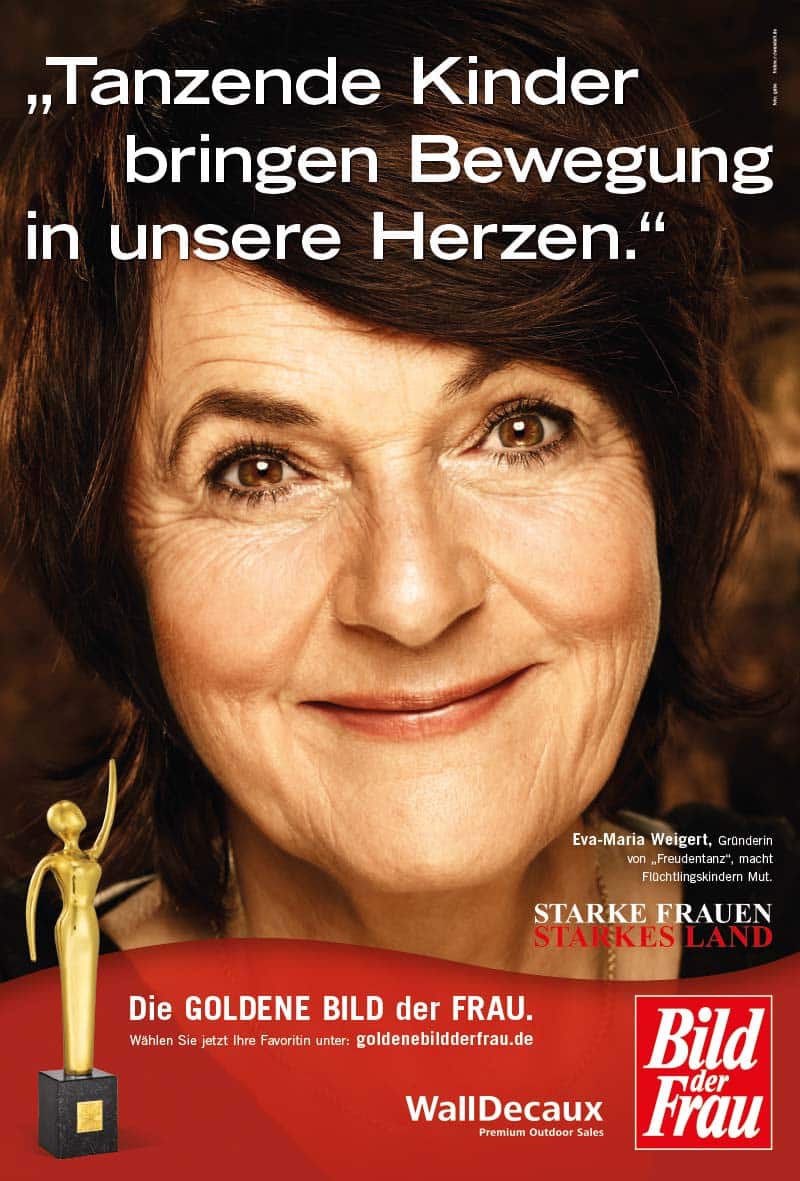 GOLDENE BILD der FRAU 2014 Preisträgerin Eva-Maria Weigert Kampagne / Cover