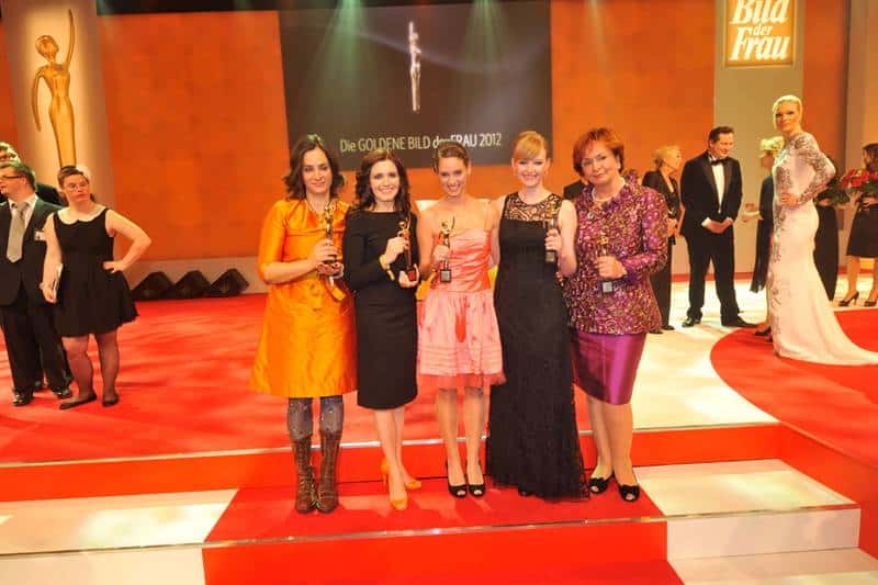 2012 GOLDENE BILD der FRAU Preisverleihung Gruppenfoto Preisträgerinnen
