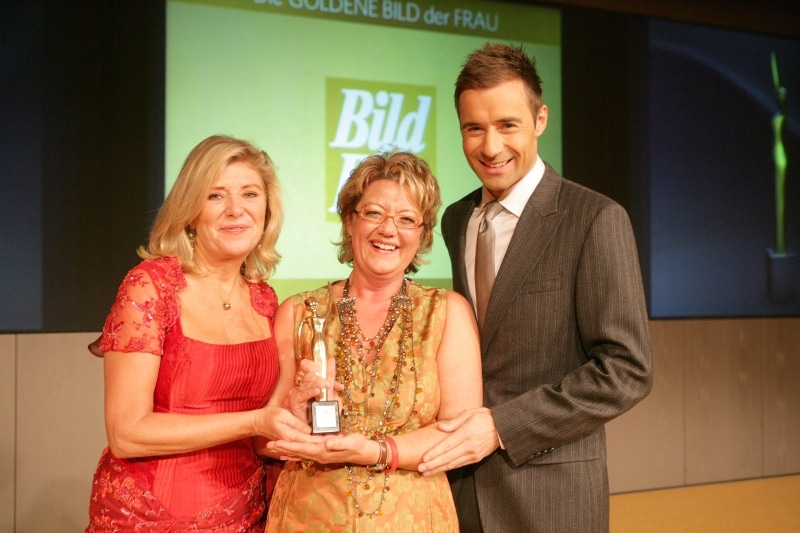GOLDENE BILD der FRAU Preis 2006 Preisträgerin Petra Moske, Jutta Speidel und Kai Pflaume
