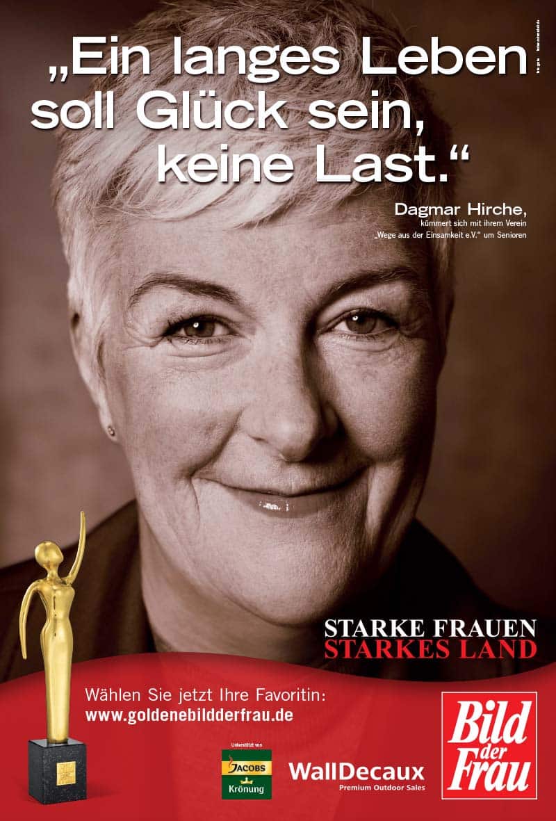 GOLDENE BILD der FRAU 2011 Preisträgerin Dagmar Hirche Kampagne / Cover