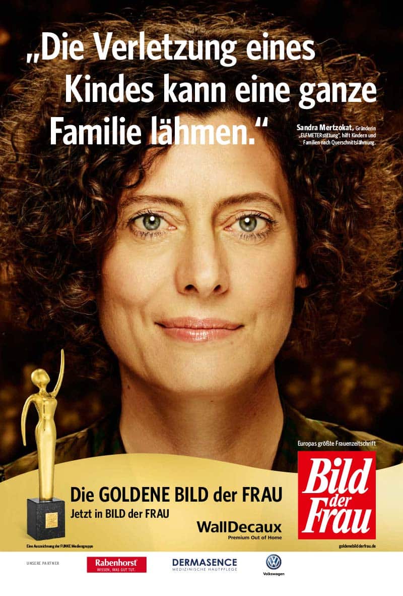 GOLDENE BILD der FRAU 2018 Preisträgerin Sandra Mertzokat Kampagne / Cover